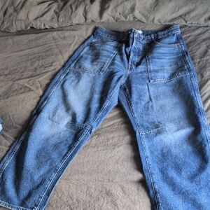 Madewell curvy Darted Barrel Jean